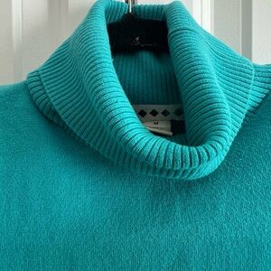 Turquoise Turtleneck Sweater